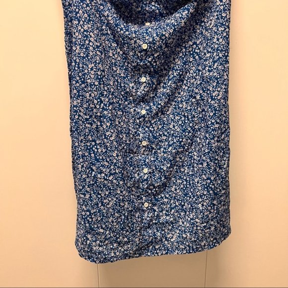 Blue Floral Scrunchy Dress - Picture 3 of 5